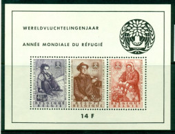 BELGIUM 1960 Mi BL 26** World Refugee Year [L3775] - Refugees