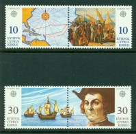 CYPRUS 1992 Mi 790-93 Pairs** Europa CEPT - 500th Anniversary Of The Discovery Of America [L3847] - 1992