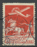 Danemark - Dänemark - Denmark Poste Aérienne 1925-30 Y&T N°PA3 - Michel N°F145 (o) - 25ö Avion Et Agriculteur - Aéreo