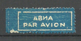 RUSSLAND RUSSIA Air Mail Label Flugpost-Zettel Par Avion - Autres & Non Classés