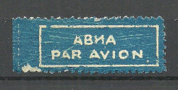 RUSSLAND RUSSIA Air Mail Label Flugpost-Zettel Par Avion - Altri & Non Classificati