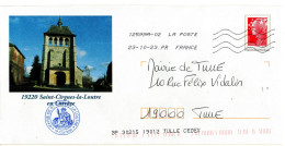 Entier Postal PAP Local Personalisé Corrèze Saint Cirgues La Loutre Eglise - PAP : Bijwerking /Beaujard