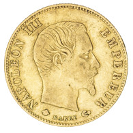 Second-Empire- 5 Francs Napoléon III Tête Nue 1860 Strasbourg - 5 Francs (gold)