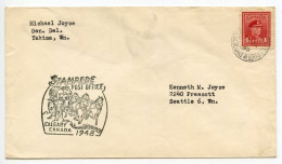 Canada 1948 Stampede Post Office Cover - Calgary, Alberta - Enveloppes Commémoratives
