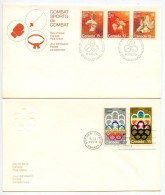 Canada 1970's-1980's 10 Different First Day Covers - Olympic Sports, Christmas, Ships, QEII, Writers - 1971-1980