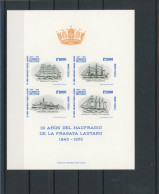 Chile Gedenkblock 838-841 Postfrisch Segelschiffe #JQ897 - Chile