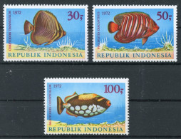 Indonesien 722-724 Postfrisch Fische #JM513 - Indonesia