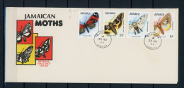 Jamaika 725-28 Schmetterling Ersttagesbrief/FDC #JW636 - Jamaica (1962-...)