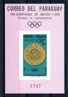 Paraguay Block 82 Olympiade Mexiko 1968 #JS054 - Paraguay