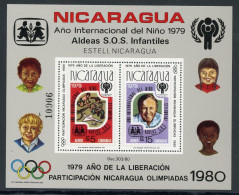 Nicaragua Block 110 A Postfrisch Olympia 1980 Lake Placid / Moskau #JR910 - Nicaragua
