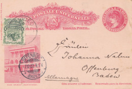 Uruguay 1902: Post Card Montevideo  To Offenburg - Uruguay