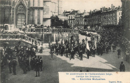 BELGIQUE - Cortège Des Drapeaux - Sociétés Mutuelles - Carte Postale Ancienne - Sonstige & Ohne Zuordnung