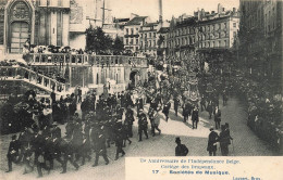 BELGIQUE - Cortège Des Drapeaux - Sociétés De Musique - Carte Postale Ancienne - Autres & Non Classés