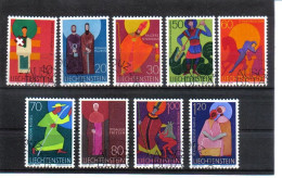 STE816 LIECHTENSTEIN 19667 Michl 486/94 Gestempelt SIEHE ABBILDUNG - Used Stamps