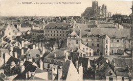 FRANCE - Bourges - Vue Panoramique - Prise De L'église Notre-Dame - Carte Postale Ancienne - Bourges