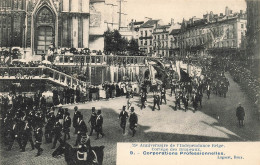 BELGIQUE - Cortège Des Drapeaux - Corporations Professionnelles - Carte Postale Ancienne - Otros & Sin Clasificación