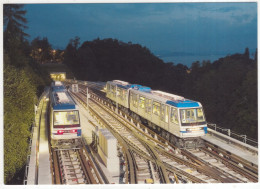 Métro M2 Lausanne Ouchy-Epalinges - Nuit / Night / Nacht - (Suisse/Schweiz/Switzerland) - Helvetia 100 - Subway
