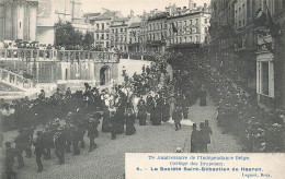 BELGIQUE - Cortège Des Drapeaux - La Société Saint-Sébastien De Haeren - Carte Postale Ancienne - Altri & Non Classificati