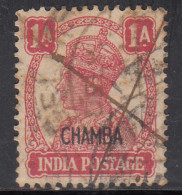 1a KGVI Series 1940-1943, Chamba State British India - Chamba