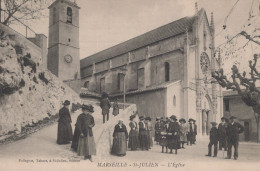 13 / MARSEILLE / SAINT JULIEN / L EGLISE / SORTIE DE MESSE - Saint Barnabé, Saint Julien, Montolivet