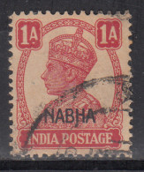 1a Used Nabha State, KGVI Series 1941-1943, SG108, British India - Nabha