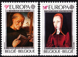 BELGIUM 1980 EUROPA: Famous People. Religion, Princes. Complete Set, MNH - 1980