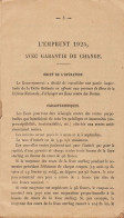 16502 / EMPRUNT 1925 Avec Garantie CHANGE 4% Notice 15 Pages Et Une DEMANDE De LIVRET Caisse Epargne 1900s - Autres & Non Classés