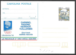 Italia/Italy/Italie: Intero, Stationery, Entier, Staffetta Maschile, Men's Relay, Relais Masculin - Invierno 1994: Lillehammer