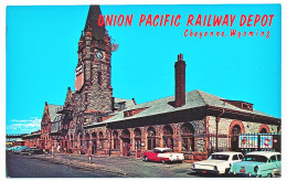 CPSM 9 X 14 Etats Unis USA (85) Wyoming CHEYENNE Union Pacific Railway Depot - Cheyenne