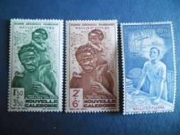 1942 Y/T PA1-2-3 " Protection De L'enfance " Neuf Fine Trace Charnière Cote 10,50 - Unused Stamps