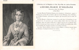 BELGIQUE - Bruxelles - Louise Marie D'Orléans - Première Reine Des Belges - Cartes Postales Ancienne - Celebridades