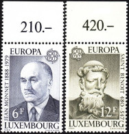 LUXEMBOURG / LUXEMBURG 1980 EUROPA: Famous People. Politician, Saint. Margins, MNH - 1980