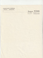 70-J.Pons..Alimentation Générale-Fruits-Primeurs...Champlitte...(Haute-Saône)...19.. - Food