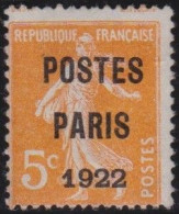 France  .  Y&T   .     PRE  30  (2 Scans)       .   **     .    Neuf Avec Gomme Et SANS Charnière - 1893-1947