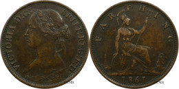 Royaume-Uni - Victoria - Farthing 1861 - TTB/XF45 - Mon6173 - Sonstige & Ohne Zuordnung