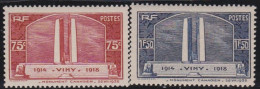 France  .  Y&T   .     316/317       .   **     .    Neuf Avec Gomme Et SANS Charnière - Unused Stamps