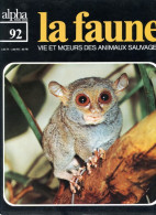 LA FAUNE Vie Et Moeurs ANIMAUX SAUVAGES N° 92 Galéopithèque , Chauves Souris , Toupayes , Tarsier , - Animales