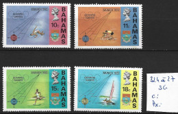 BAHAMAS 324 à 27 Sans Gomme Côte 5 € - 1963-1973 Autonomía Interna