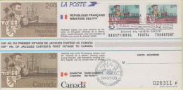 Canada 1984 Jacques Cartier  Canada & French Stamps FDC (CN170B) - 1981-1990