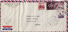 EGYPT 1957 AIRMAIL LETTER SENT FROM CAIRO TO WERNAU - Briefe U. Dokumente