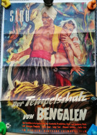 Der Tempelschatz Von Bengalen, Il Tesoro Del Bengala, The Treasure Of Bengal, 1953, Größe/Size 58x84 Cm - Affiches & Posters