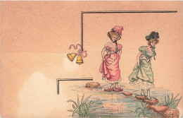 ILLUSTRATEUR - Des Dames Traversant La Marre - Sava - Colorisé - Carte Postale Ancienne - Andere & Zonder Classificatie