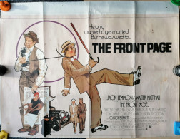 THE FRONT PAGE, JACK LEMMON, WALTER MATTHAU, 1974, Größe/Size 75x100 Cm - Affiches & Posters