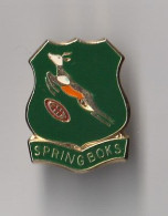 PIN'S THEME RUGBY   AFRIQUE DU SUD SPRINGBOKS  EMBLEME ANTILOPE - Rugby