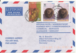 Swaziland Air Mail Cover Sent To Germany 1999 Topic Stamps - Swaziland (1968-...)