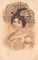 ARTS - Peintures Et Tableaux - Une Dame Avec Une Coiffure Bien Ornée - Carte Postale Ancienne - Malerei & Gemälde