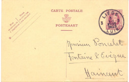 Briefkaart Carte Postale - Comtesse D'Oultremont , Liège à Fontaine L'Eveque - 1925 - Briefkaarten 1909-1934