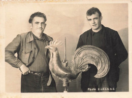 Berrit Le 8 Octobre 1953 * Fabrication Du Coq De L'église * Les Fabricants * Photo Ancienne Photographe H. Lesage 12x9cm - Photographs