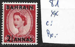 BAHREÏN 81 ** Côte 0.50 € - Bahrain (...-1965)