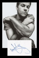 Mark Wahlberg - Rare In Person Signed Card + Photos - Paris 2001 - Attori E Comici 